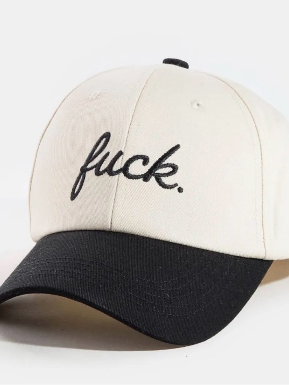 Boutique Adjustable Baseball Cap Hat Embroidered F$&K